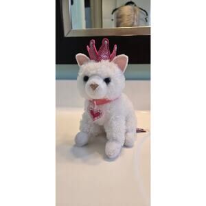 Douglas White Duchess Cat Queen Crown plush toy 8"